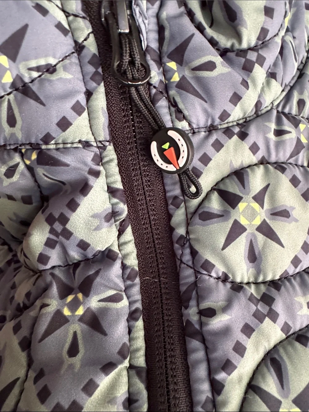Kerrits Girls Riding Equestrian Jacket w/ Pocket Large EUC Quilted Mosaic Print